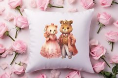Cute Bear Love Couple Valentine Clipart, Valentines Clipart Product Image 4