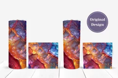 Holographic Tumbler Sublimation, Colorful Water Tumbler Wrap Product Image 4