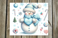 Xmas Snowman | 4 Christmas Skinny tumbler sublimation PLUS Product Image 4