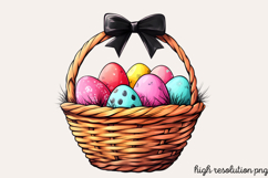 Pink Black Easter Clipart PNG Product Image 1