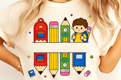Preppy Pencil Teacher Name Custom PNG, CUSTOM Name Teacher Product Image 8