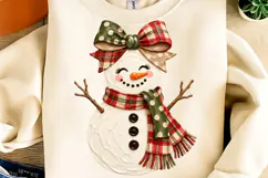 Snowman Christmas PNG, Trendy Winter Christmas Holiday PNG Product Image 3