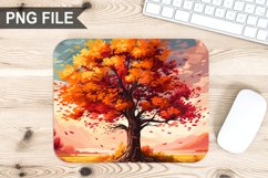 Autumn Tree Sublimation Mouse Pad PNG Design Product Image 1