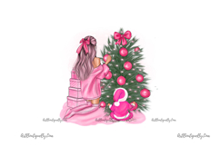 Mom and Baby Christmas Clipart Set Product Image 2