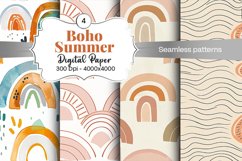 Summer Boho digital paper Seamless backgrounds Product Image 1