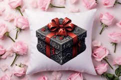 Gothic Valentines Day Clipart, Valentine Skeleton Product Image 4