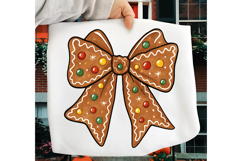 Christmas Coquette Bow PNG, Christmas Sublimation Design Product Image 1