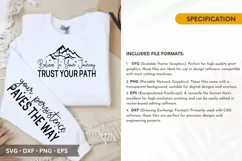 Believe In Your Journey SVG - Sleeve T-Shirt Design Product Image 4
