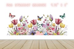 Flowers spring watercolor 16oz Libby Glass Can Product Image 2