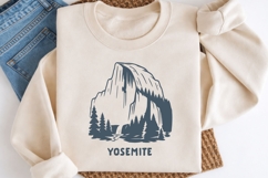 Yosemite National Park SVG | Half Dome Illustration Product Image 2