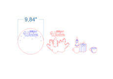 Christmas Sign SVG laser cut files for Glowforge Product Image 4