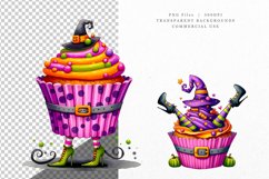 Halloween clipart, Cupcake clipart, Halloween bundle Product Image 4