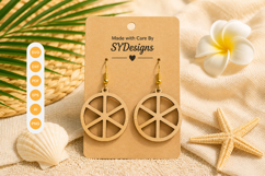 Summer Earrings Laser Cut SVG Product Image 1