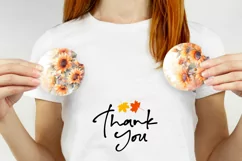 Watercolor Sunflowers Sublimation, Floral Car Coasters PNG Product Image 4
