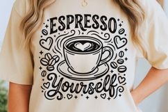 Espresso Yourself Svg, Coffee Lover Svg, Espresso Cup Svg. Product Image 5