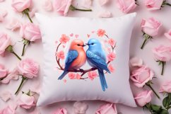 Breeds of Valentine Kissing Birds, Valentine's Day Clipart Product Image 4