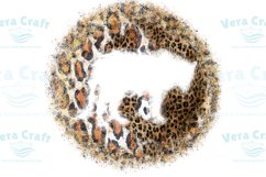 Leopard Yin Yang Circular Background PNG - 5 Variations Product Image 8