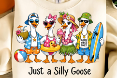 Funny Summer Goose PNG, Silly Goose PNG, Summer Goose PNG Product Image 1