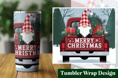 Merry Christmas Tumbler - Christmas Tumbler Wrap Design Product Image 1