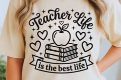 Teacher Life Is The Best Life Svg, Back To School Svg. Product Image 5