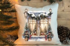 Christmas Window Sublimation Clipart, Christmas Window Product Image 4