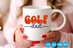 Golf Dad Quotes Fathers Day Svg Design, Dad SVG Product Image 4