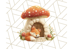 Whimsical Woodland Animal Village PNG Clipart Fantasy Forest Product Image 4