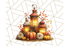 Autumn Circus Clipart Carnival Tent Fall PNG, Vintage Circus Product Image 4