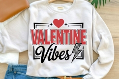 Valentine Vibes PNG | Retro Valentine Lightning Bolt PNG Product Image 1