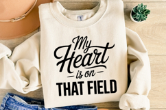 My heart is on that field Svg | Game Day Svg | Shirt Svg Product Image 1