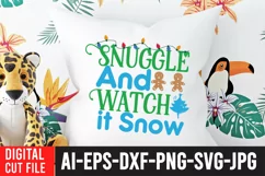 Snuggle And Watch it Now SVG Cut File , Christmas SVG Quotes Product Image 4