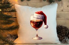 Christmas Wine Cup Sublimation Clipart Product Image 4