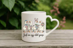 Just an egg-cited goose PNG Sublimation | Happy Easter Day P Product Image 4