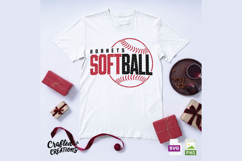 Hornets Softball Mascot SVG PNG Team Logo Design Product Image 4