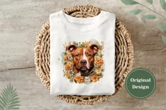 Watercolor Pit Bull Dog Illustration, Pit Bull PNG Product Image 4