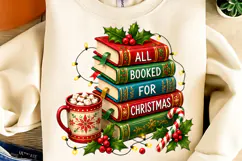 All Booked for Christmas PNG Clipart, Merry Christmas PNG Product Image 4
