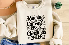 Running on Caffeine Kisses and Christmas Cheer Svg Product Image 4