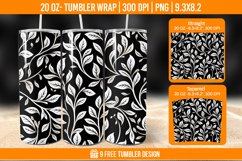 Leaf Tumbler Wrap Designs, Sublimation Wrap Product Image 1