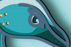 Swan multilayer 3D SVG/ Swan 3D cut Product Image 4