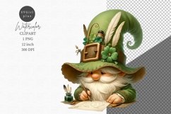 St Patrick Gnome, Gnome clipart, Gnome sublimation Product Image 1