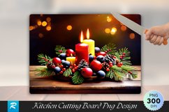Rustic Christmas Centerpiece Cutting Board PNG Design Product Image 1