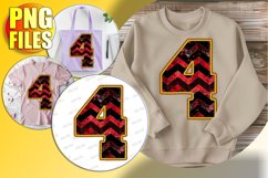 4 Doodle Letter Style PNG Playful Winter Print! Product Image 1