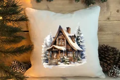 Cozy Christmas Farm Clipart, Christmas Clipart Product Image 4