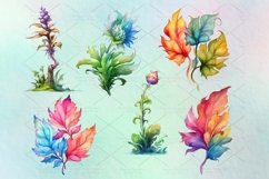 Digital set of 24 watercolor florals set PNG Product Image 4