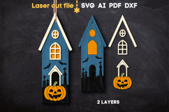 Halloween Garland Bundle SVG laser cut file for Glowforge Product Image 4
