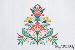 Scandinavian Folk Art Christmas Clipart Bundle PNG Product Image 5