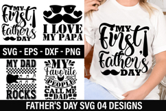 Father's Day SVG Design - I Love My Papa Product Image 1