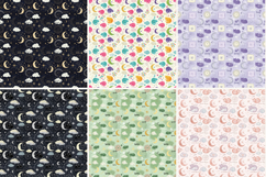 Sweet Dreams Starry Cat Digital Paper,Celestial Sleeping Kit Product Image 4