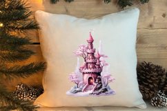 Pink Christmas Crochet Clipart, Christmas PNG Product Image 4