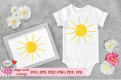 Sunshine svg, Sun svg, Sun Rays svg, Hello Summer svg Product Image 1